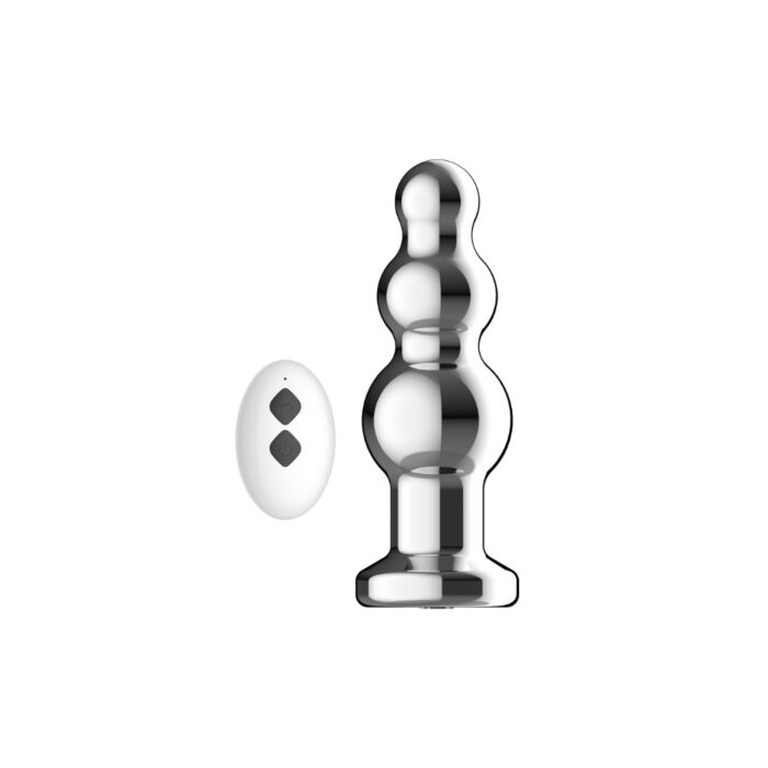 Toosh Remote Controlled Metal Vibrating Anal Beads Toosh Remote Controlled Metal Vibrating Anal Beads