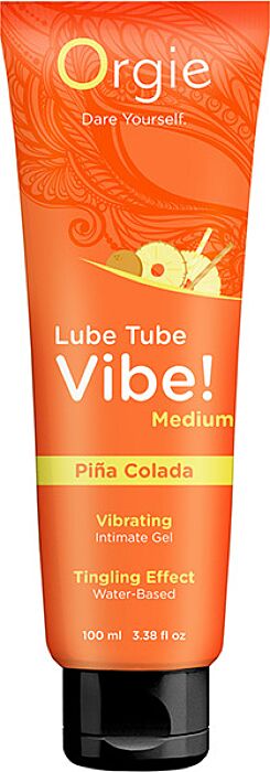 Intimgel Orgie LUBE TUBE VIBE PIÑA COLADA mit Vibration