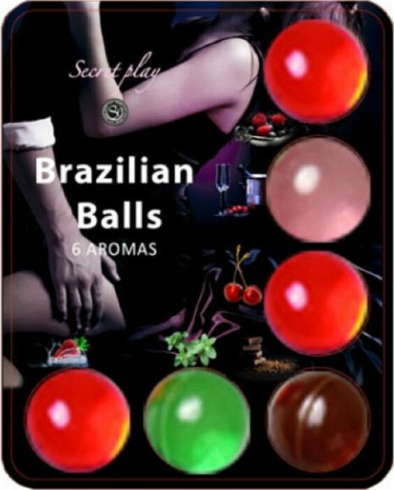 6 hot balls lubricante con aroma de frutas