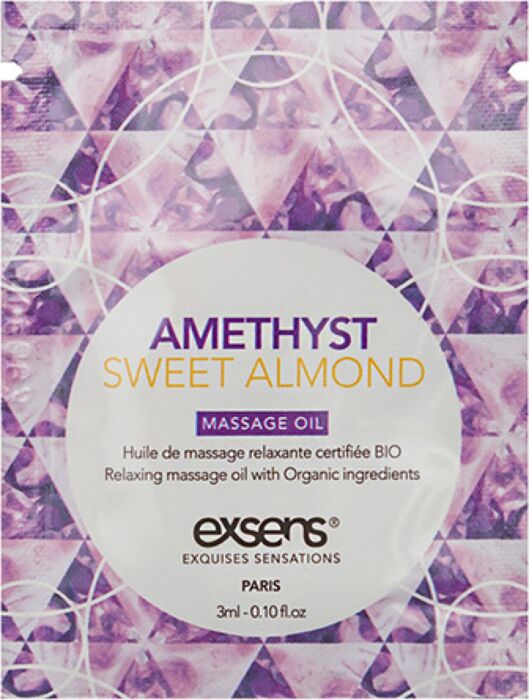 Massageöl Exsens Amethyst Sweet Almond 3 ml Probe Massageöl Exsens Amethyst Sweet Almond 3 ml Probe