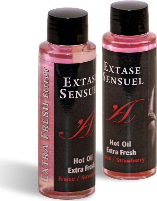 Massageöl EXTASE SENSUAL - Extra Fresh Erdbeere 100 ml