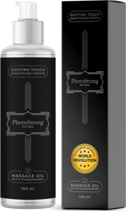 Massageöl PheroStrong 100ml für Männer mit Feromonen