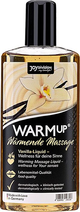Massageöl WARMup von JOYDIVISION – Vanille 150 ml