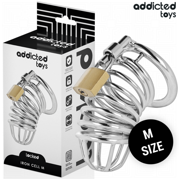 ADDICHTED TOYS LOCKED: Metallkäfig Größe M