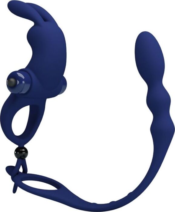 Vibrator Pretty Love Ayad Rabbit Ring Blau
