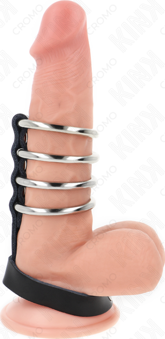 Anillo Penis KINK RING POWER mit Lederband