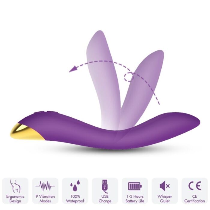 ARMONY - FLAMINGO VIBRATOR MULTIPOSITION PURPLE ARMONY - FLAMINGO VIBRATOR MULTIPOSITION PURPLE