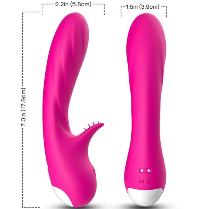 ARMONY - ROMANCE VIBRATOR WITH STIMULATOR FUCHSIA ARMONY - ROMANCE VIBRATOR WITH STIMULATOR FUCHSIA