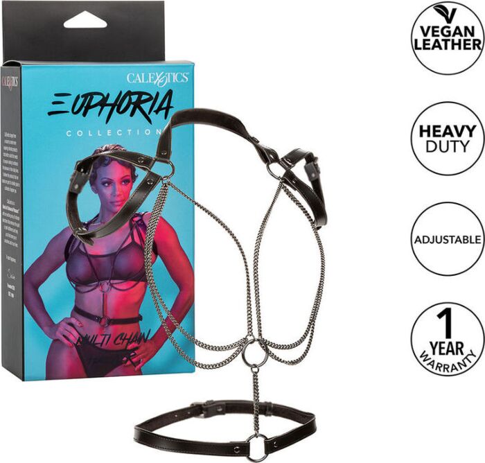 BDSM Arnés CalExotics Euphoria mit Ketten