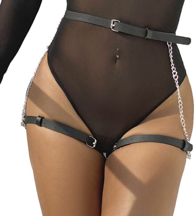 Arnés SUBBLIME Leder Schwarz Eleganz Pur