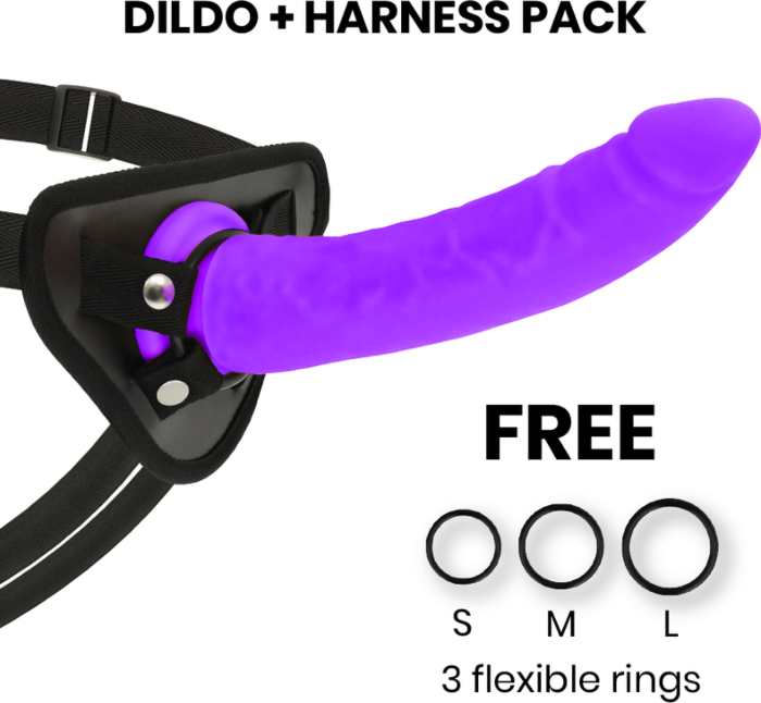 Strap-On Dildo DELTACLUB 23 cm Silikon Strap-On Dildo DELTACLUB 23 cm Silikon