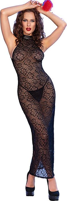 Babydoll Chilirose CR 4690 Langes Design Schwarz