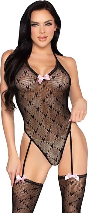 Body mit Lingerie Leg Avenue 89360 Offene Rücken