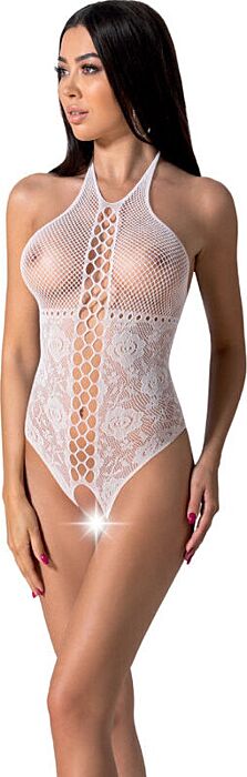Bodystocking PASSION BS094 Weiß - Sexy Design