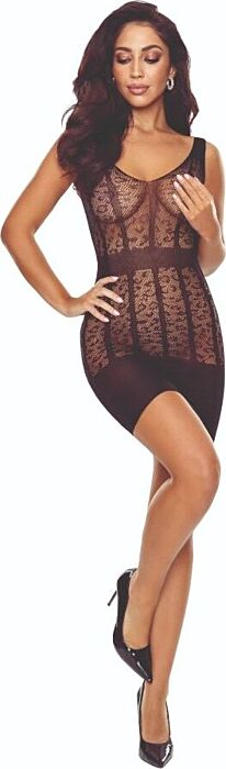 Bodystocking PASSION BS113 Schwarz Eleganz Bodystocking PASSION BS113 Schwarz Eleganz