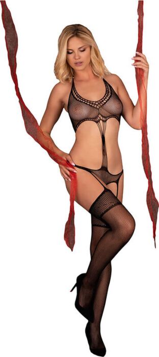 Bodystocking LIVCO CORSETTI Mehlenn Schwarz Eleganz