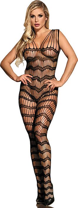 Bodystocking SUBBLIME Crotchless Schwarz Elegant