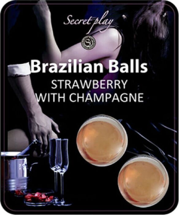 Brazilian Balls Set von SECRETPLAY mit Erdbeer- und Champagnergeschmack