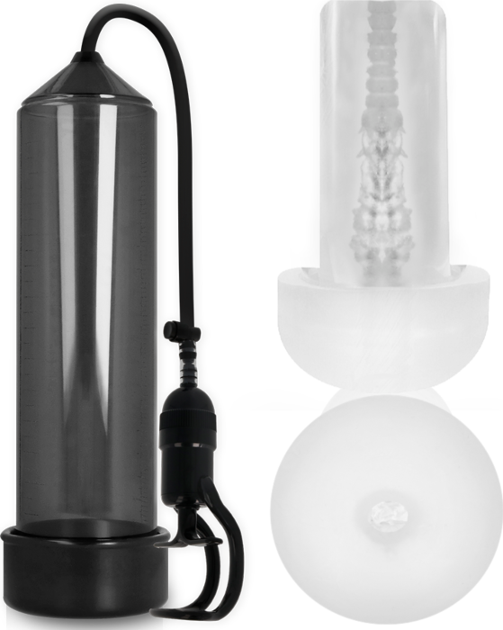 Erektionspumpe Pump Addicted RX5 Black mit Masturbator Erektionspumpe Pump Addicted RX5 Black mit Masturbator