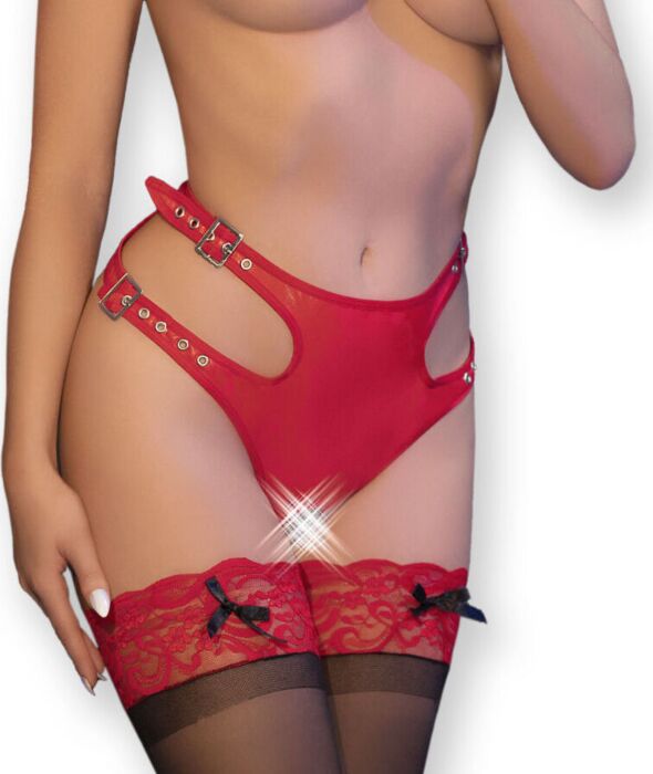 Crotchless Panties Chilirose CR 4656 Rot L/XL