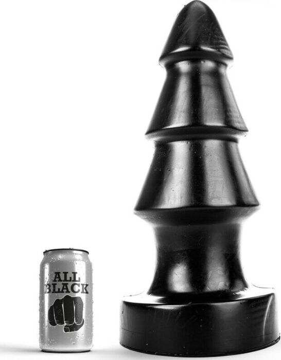Buttplug ALL BLACK DESAFÍO ANAL 40 CM – Riesige Form für Fortgeschrittene