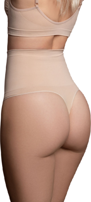 Faja Sin Costuras Bye Bra Tanga Beige XL