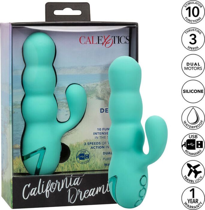CALEXOTICS - DEL MAR DIVA VIBRADOR RABBIT VERDE AGUA BY CALI