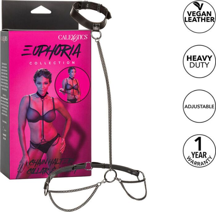 BDSM Halter Calexotics Euphoria mit Kette