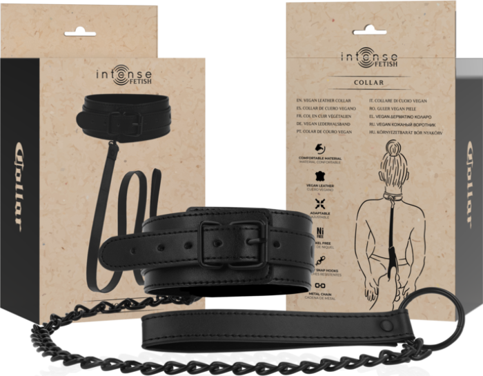 BDSM Collar INTENSE FETISH Vegan Leder Provokant
