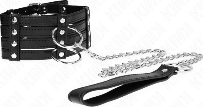 BDSM Collar KINK 65 cm mit verstellbarer Leine BDSM Collar KINK 65 cm mit verstellbarer Leine