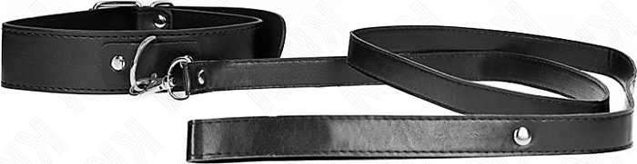 BDSM Collar KINK 116 cm Schwarz Verstellbar