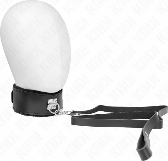 KINK Collar mit Leine 116cm Schwarz Adjustable