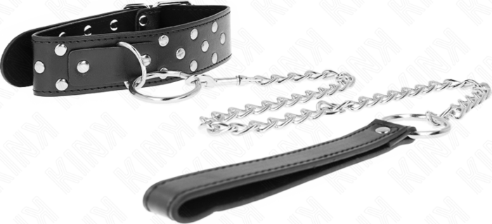 BDSM Collar KINK 65 cm mit verstellbarer Leine