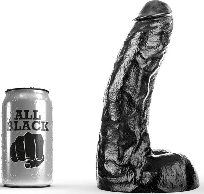 Dildo ALL BLACK DONG 25,5 cm kräftige Ausführung