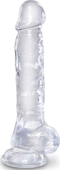 Realistischer Dildo KING COCK Clear 16,5 cm