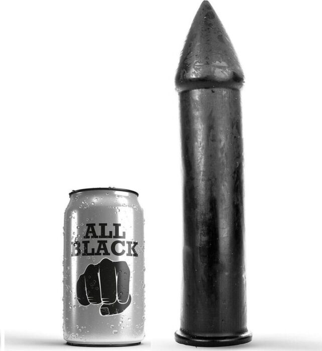 Dildo ALL BLACK 24 CM für intensive Stimulation Dildo ALL BLACK 24 CM für intensive Stimulation