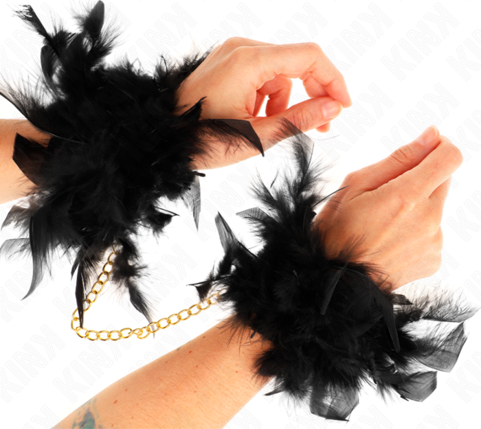 BDSM Esposas KINK Schwarz Goldene Kette BDSM Esposas KINK Schwarz Goldene Kette