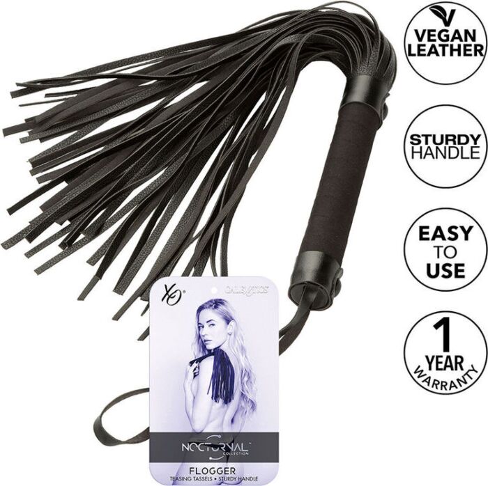 BDSM Flogger CALEXOTICS Nocturnal Schwarz Präzision
