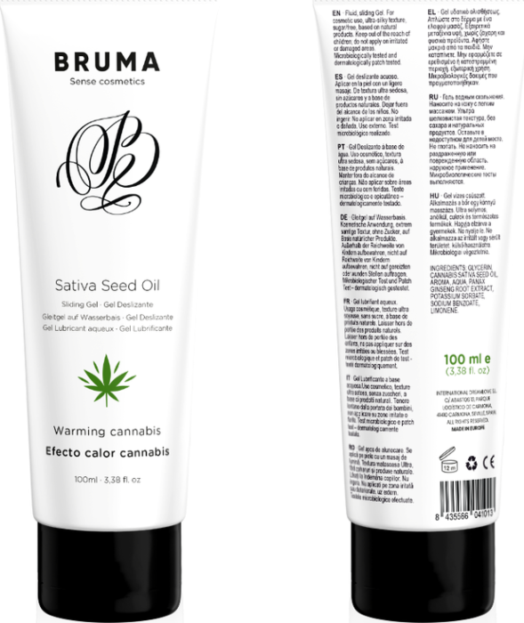 Gleitgel BRUMA Cannabis 100ml mit Wärmeeffekt