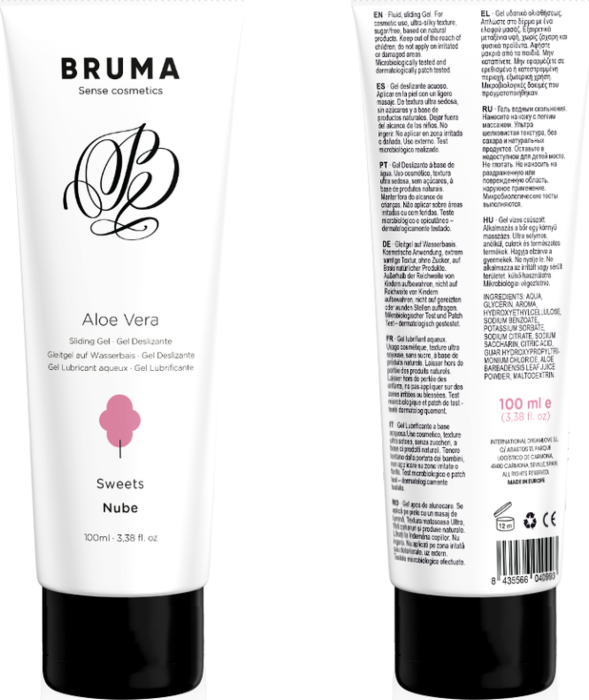 Gel Deslizante BRUMA Aloe Vera 100ml - Süßer Genuss