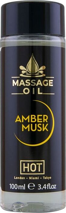 Massageöl HOT Amber & Musk 100 ml für luxuriöse Entspannung Massageöl HOT Amber & Musk 100 ml für luxuriöse Entspannung