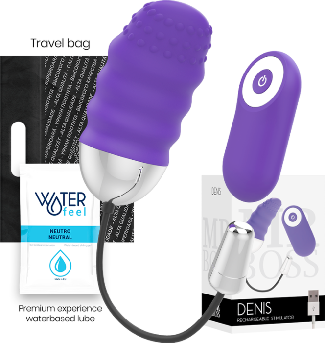 Eier Vibrator MR. BOSS DENIS mit Fernbedienung und 10 Modi