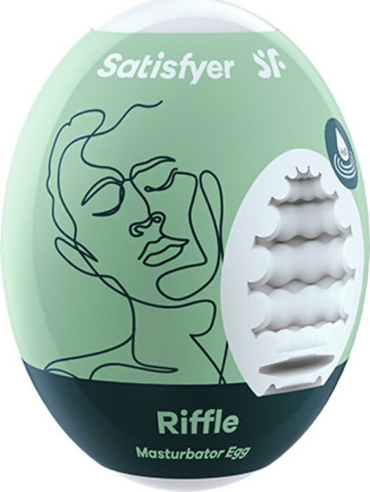 SATISFYER EGGCITED Riffle Masturbator-Ei mit Hydro-Active SATISFYER EGGCITED Riffle Masturbator-Ei mit Hydro-Active