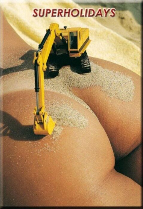 Imán Diablo Picante Culo Escavadora - Lustige Deko Imán Diablo Picante Culo Escavadora - Lustige Deko