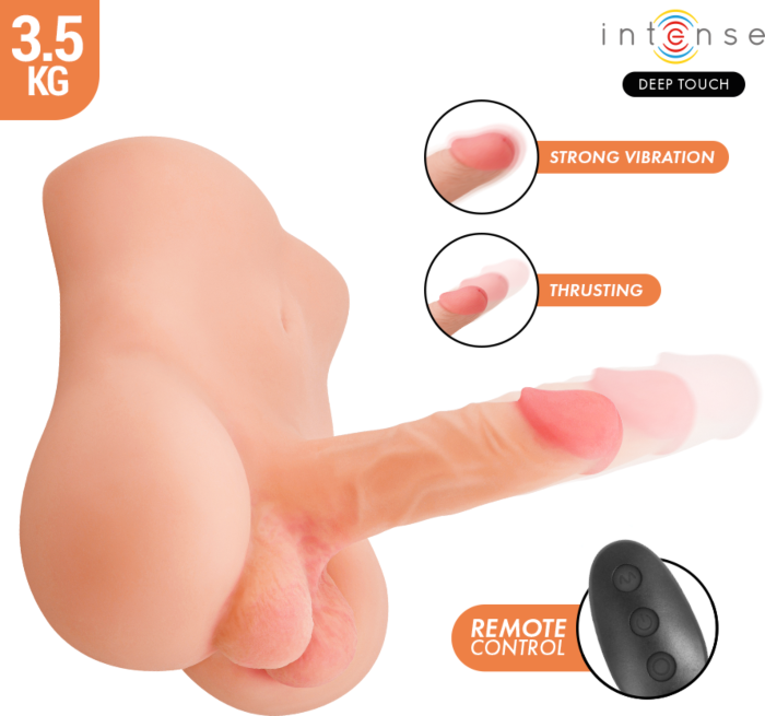 Realistischer Vibrator INTENSE BODIES Damien mit Fernbedienung