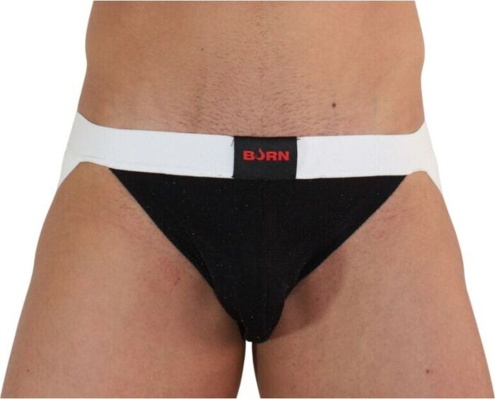 Jockstrap BURN 004 Schwarz/Weiß - Stil & Komfort
