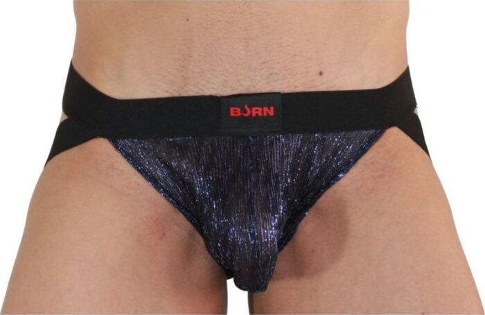 Jockstrap BURN 006 Blau Schwarz - Sinnlicher Stil