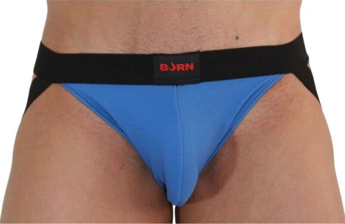 Jockstrap BURN 008 Azul/Negro - Sensualität pur Jockstrap BURN 008 Azul/Negro - Sensualität pur