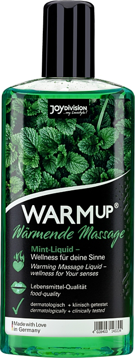 Joydivision - Gel Masaje Efecto Calor Menta 150 ml