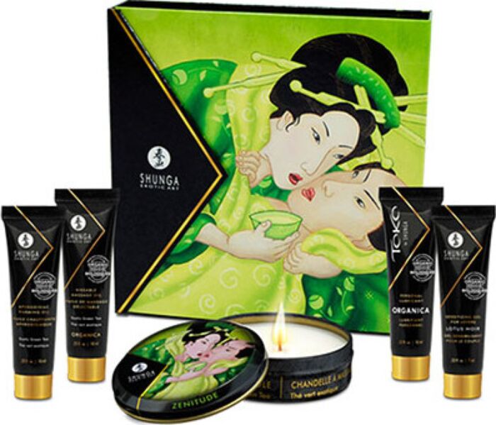 Erotik-Set Shunga Secret Geisha Grüntee